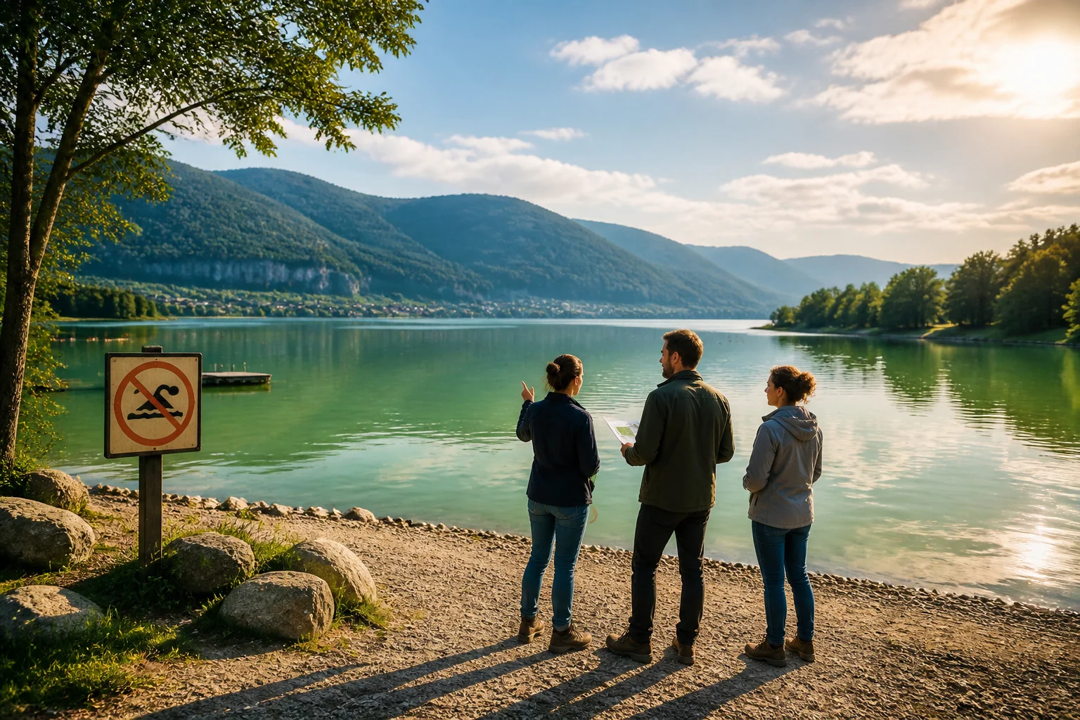 Preoccupation et planification au bord du lac