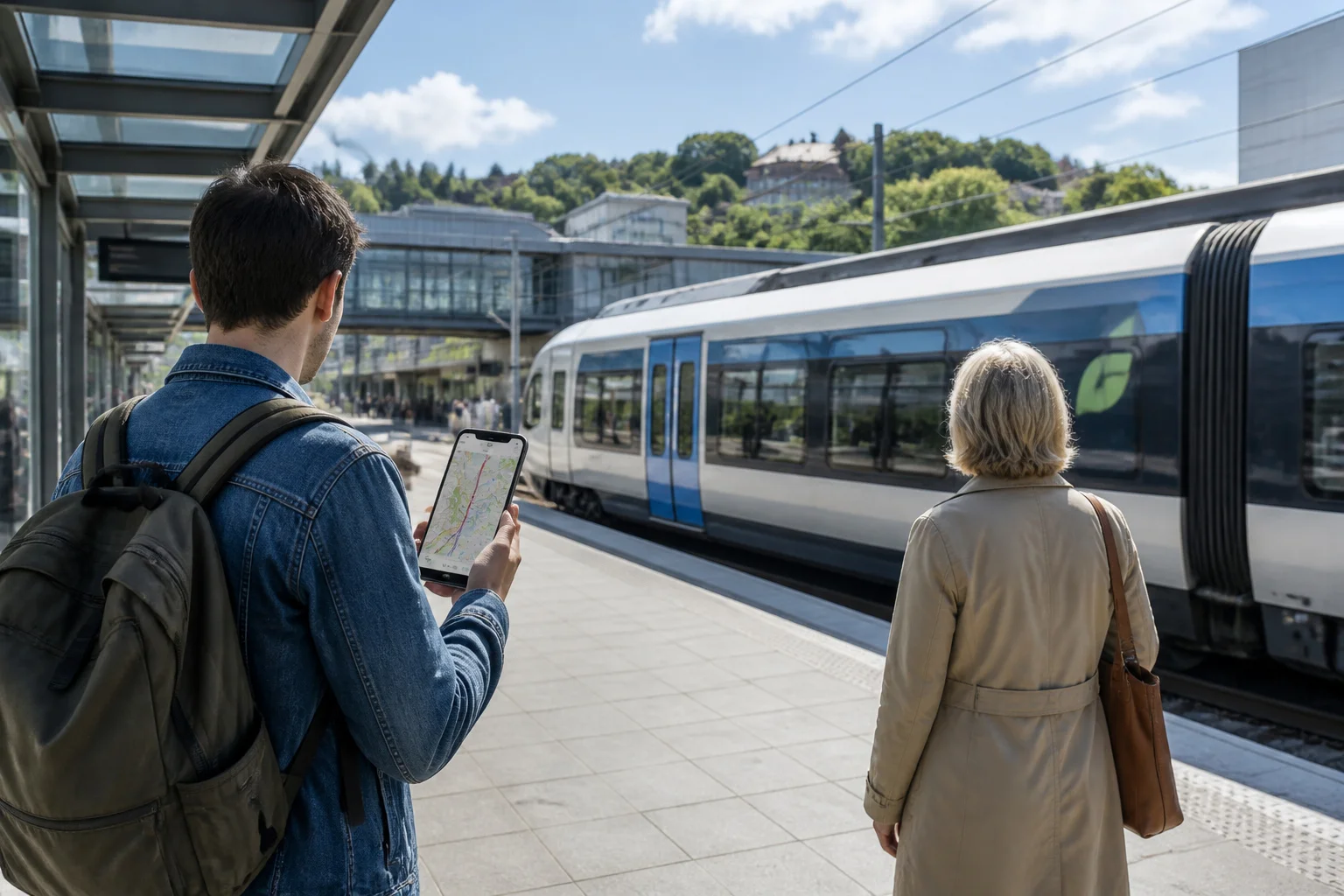 Voyage facile en train avec carte numerique